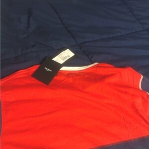 New Balmain shirt original red white and blue medium size